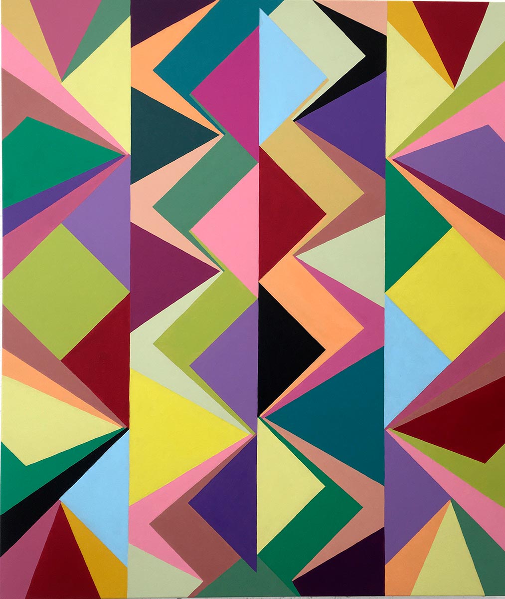 Channel Z, acrylic on canvas, 60 cms x 70 cms